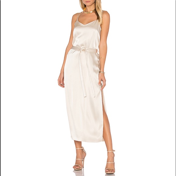 NWT Halston Heritage cami slip dress in Champagne - Picture 5 of 5